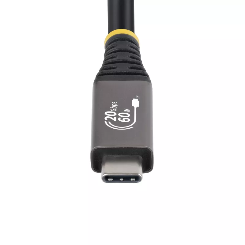 StarTech.com cavo USB4 da 3 m (10ft), 20 Gbit/s, cavo USB-C certificato USB-IF, 60W PD, 4K 120Hz DP 2.1, guaina in TPE, cavo USB-C nero