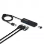 StarTech.com Hub USB-A a 4 porte, 5 Gbit/s, bus-powered, hub mini da USB-A a 4x USB-A, cavo host extra lungo da 61 cm, plastica PCR, hub USB portatile per desktop/laptop