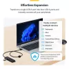 StarTech.com Hub USB-A a 4 porte, 5 Gbit/s, bus-powered, hub mini da USB-A a 4x USB-A, cavo host extra lungo da 61 cm, plastica PCR, hub USB portatile per desktop/laptop