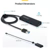 StarTech.com Hub USB-A a 4 porte, 5 Gbit/s, bus-powered, hub mini da USB-A a 4x USB-A, cavo host extra lungo da 61 cm, plastica PCR, hub USB portatile per desktop/laptop