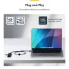 StarTech.com Hub USB-C a 4 porte, 5 Gbit/s, bus-powered, hub mini da USB-C a 4x USB-A, cavo host extra lungo da 61 cm, plastica PCR, hub USB portatile per desktop/laptop
