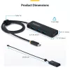 StarTech.com Hub USB-C a 4 porte, 5 Gbit/s, bus-powered, hub mini da USB-C a 4x USB-A, cavo host extra lungo da 61 cm, plastica PCR, hub USB portatile per desktop/laptop