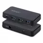 StarTech.com Hub USB-C e USB-A a 4 porte, 5Gbps, autoalimentato, cavo host USB-C e USB-A 2-in-1, 1x USB-C e 3x USB-A (1x BC 1.2), alimentatore 36W incluso