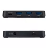 StarTech.com Hub USB-C e USB-A a 4 porte, 5Gbps, autoalimentato, cavo host USB-C e USB-A 2-in-1, 1x USB-C e 3x USB-A (1x BC 1.2), alimentatore 36W incluso