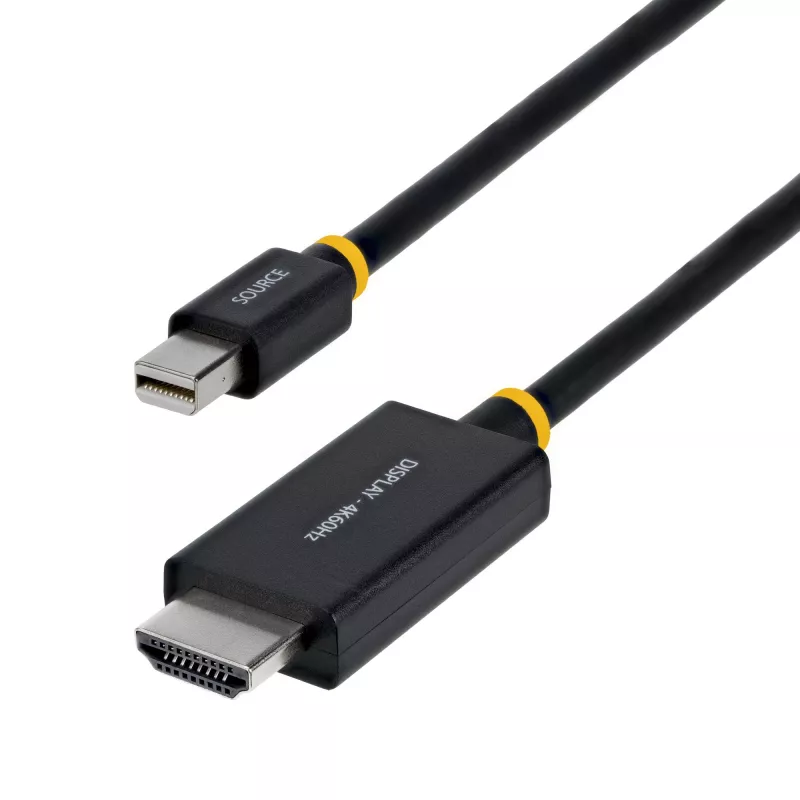StarTech.com Cavo adattatore Mini DisplayPort a HDMI da 1 m (3 ft), 4K 60Hz con HBR3/HDCP 2.3/DPCP, MDP a HDMI 2.0, convertitore video attivo, da Mini DisplayPort desktop a monitor HDMI