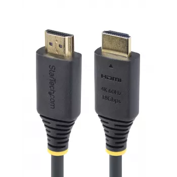StarTech.com Cavo HDMI High Speed Premium certificato da 2,4 m, 4K 60Hz/1440p 144Hz, HDR10/HDCP 2.2/ARC, 18Gbit/s, cavo HDMI 2.0 UHD per TV/monitor/display, guaina TPE