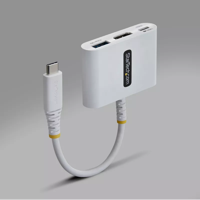 StarTech.com Adattatore multiporta da USB-C a HDMI con ricarica PD 140W, HDMI 4K 60Hz, hub USB 5Gbit/s, mini-dock per MacBook / Dell / Thinkpad / HP / iPad / tablet