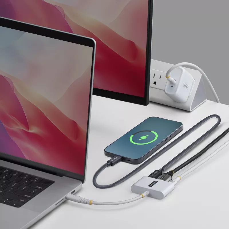 StarTech.com Adattatore multiporta da USB-C a HDMI con ricarica PD 140W, HDMI 4K 60Hz, hub USB 5Gbit/s, mini-dock per MacBook / Dell / Thinkpad / HP / iPad / tablet