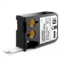 DYMO XTL Etichette per marcatura fili/cavi laminate | 21 mm x 39 mm | nero su bianco