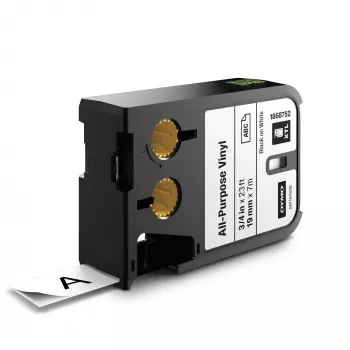 DYMO XTL Etichette in vinile multiuso | 19 mm | nero su bianco, nero su bianco, nero, trasferimento termico, vinile, Belgio, -40 – 60 °C