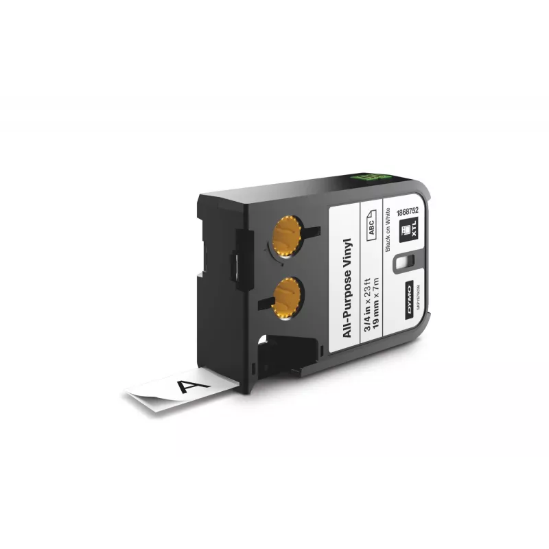 DYMO XTL Etichette in vinile multiuso | 19 mm | nero su bianco, nero su bianco, nero, trasferimento termico, vinile, Belgio, -40 – 60 °C