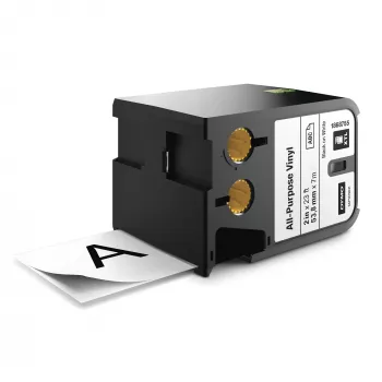 DYMO XTL Etichette in vinile multiuso | 54 mm x 7 m | nero su bianco
