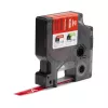 DYMO Etichette in vinile industriali Rhino | 12 mm x 5,5 m | stampa bianca su rosso | autoadesive | per etichettatrici LabelManager e Rhino
