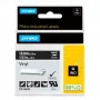 DYMO Etichette in vinile industriali Rhino | 12 mm x 5,5 m | stampa bianca su nero | autoadesive | per etichettatrici LabelManager e Rhino