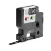 DYMO Etichette in vinile industriali Rhino | 9 mm x 5,5 m | stampa bianca su nero | autoadesive | per etichettatrici LabelManager e Rhino