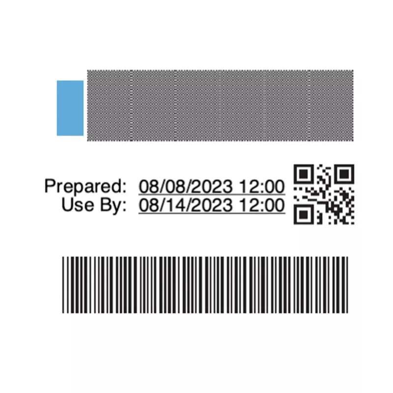 DYMO Etichette autentiche LabelWriter per rotazione scorte per il settore alimentare | 54 mm x 70 mm | 400 etichette autoadesive con codice colore | per etichettatrici LabelWriter