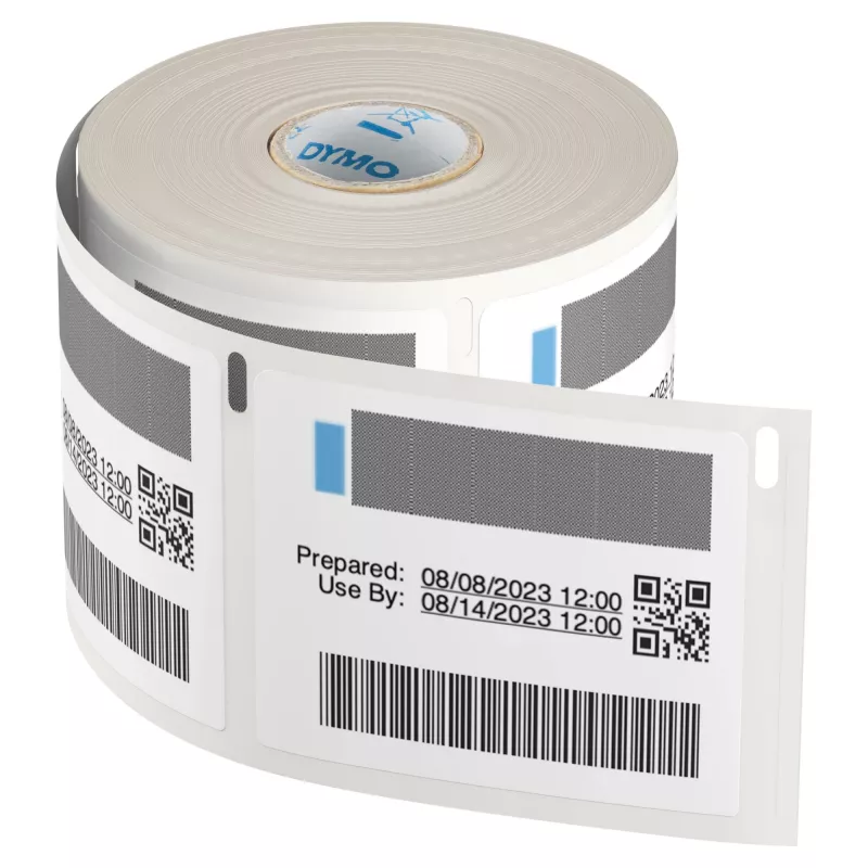 DYMO Etichette autentiche LabelWriter per rotazione scorte per il settore alimentare | 54 mm x 70 mm | 400 etichette autoadesive con codice colore | per etichettatrici LabelWriter
