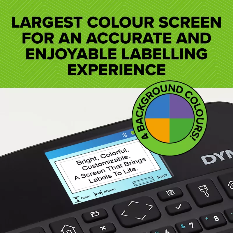 DYMO LabelManager Executive 640 CB etichettatrice portatile | Etichettatrice compatta con tastiera QWERTY | Connettività Bluetooth e USB | Compatibile con etichette D1 standard e resistenti
