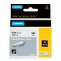 DYMO Rhino tubi etichetta industriali termorestringenti per cavi | 6 mm x 1,5 m | Stampa nera su bianco | per etichettatrici Rhino