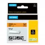DYMO Rhino etichette industriali in vinile | 19 mm x 5,5 m | Stampa nera su arancione | Autoadesive | per etichettatrici Rhino e LabelManager