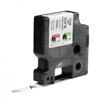 DYMO Rhino etichette industriali in vinile | 9 mm x 5,5 m | Stampa nera su bianco | Autoadesive | per etichettatrici Rhino e LabelManager