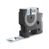 DYMO Rhino etichette industriali in poliestere permanente | 19 mm x 5,5 m | Stampa nera su trasparente | Autoadesive | per etichettatrici LabelManager e Rhino