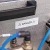 DYMO Rhino etichette industriali in poliestere permanente | 19 mm x 5,5 m | Stampa nera su trasparente | Autoadesive | per etichettatrici LabelManager e Rhino