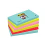 3M 655-6SS-MIA carta per appunti rettangolare blu, rosa, rosso, giallo autoadesiva