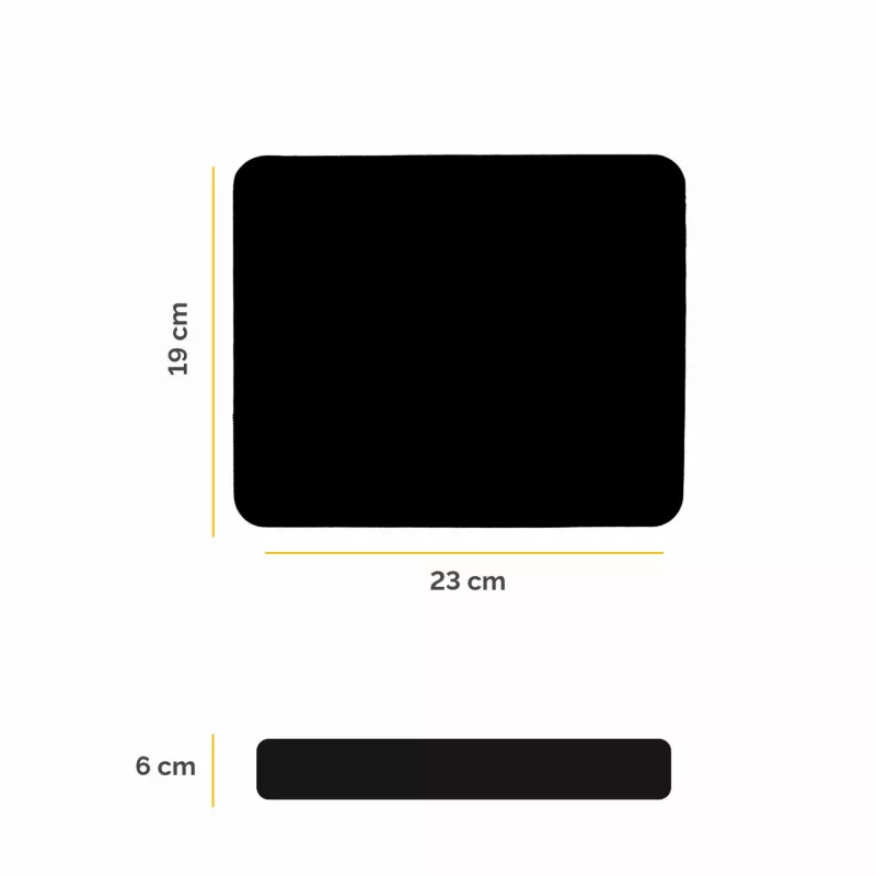 Tappetino per mouse Basic/Nero 29704 Fellowes