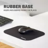 Fellowes tappetino mouse premium - nero, nero, monocromatico, poliestere, gomma