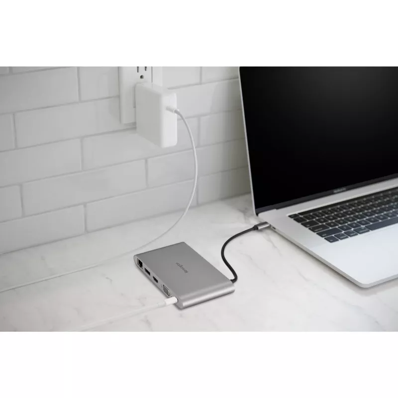 Kensington UH1440P dock mobile USB-C 5Gbps dual video senza driver - 85W Pass-Through Power - DP/HDMI/VGA