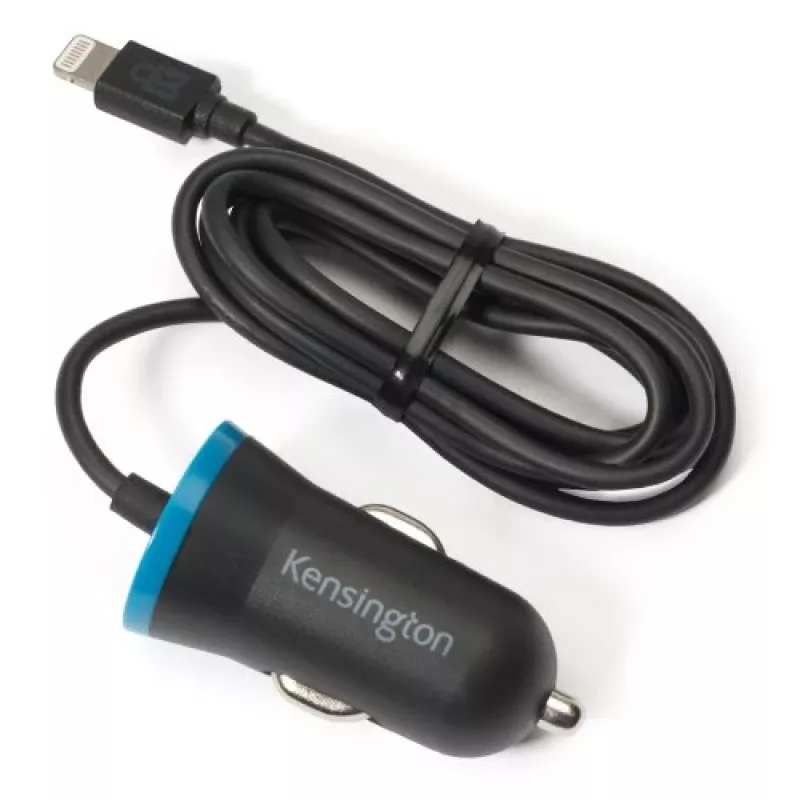 Kensington PowerBolt™ 2.4 caricabatterie da auto - nero, auto, accendisigari, 1 m, nero