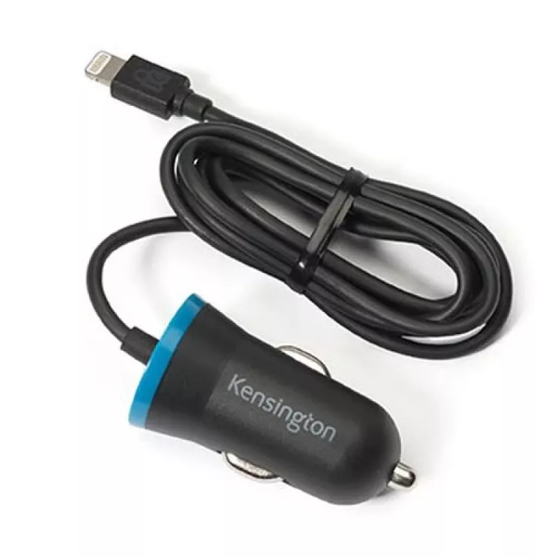 Kensington PowerBolt™ 2.4 caricabatterie da auto - nero, auto, accendisigari, 1 m, nero