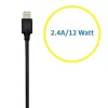 Kensington PowerBolt™ 2.4 caricabatterie da auto - nero, auto, accendisigari, 1 m, nero