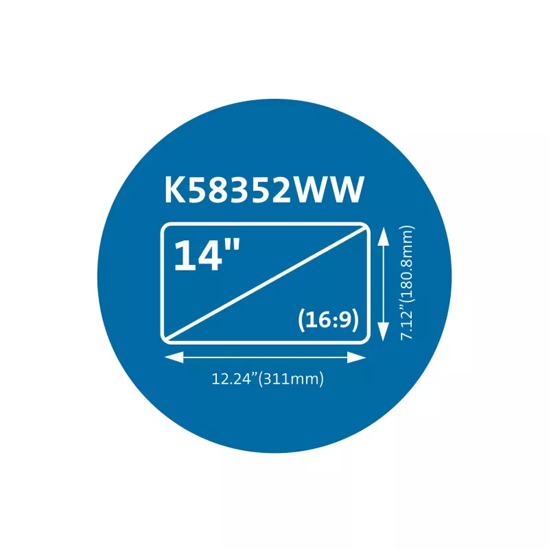 Filtro privacy magnetico Kensington MagPro per laptop 14 pollici (16:9)