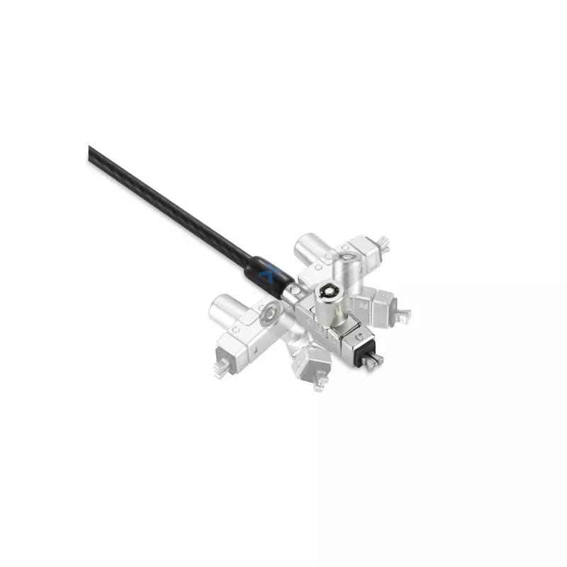 Lucchetto per laptop Kensington slim N17 2.0 Keyed Dual Head per slot a cuneo
