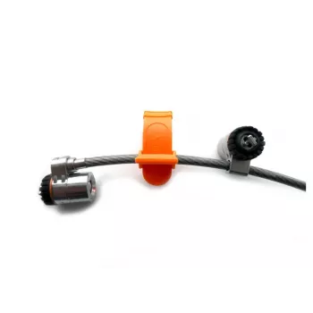 Lucchetto per laptop Kensington MicroSaver® Keyed Twin, 2,2 m, chiave tonda, acciaio