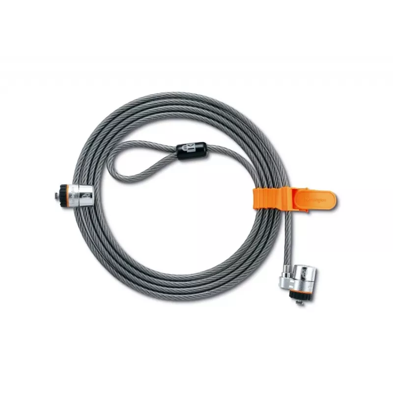 Lucchetto per laptop Kensington MicroSaver® Keyed Twin, 2,2 m, chiave tonda, acciaio