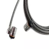 Lucchetto per laptop Kensington MicroSaver® Keyed Twin, 2,2 m, chiave tonda, acciaio