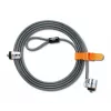 Lucchetto per laptop Kensington MicroSaver® Keyed Twin, 2,2 m, chiave tonda, acciaio