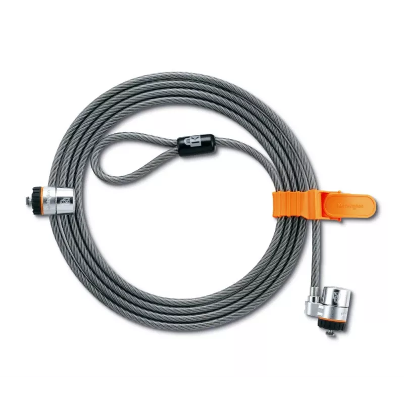 Lucchetto per laptop Kensington MicroSaver® Keyed Twin, 2,2 m, chiave tonda, acciaio