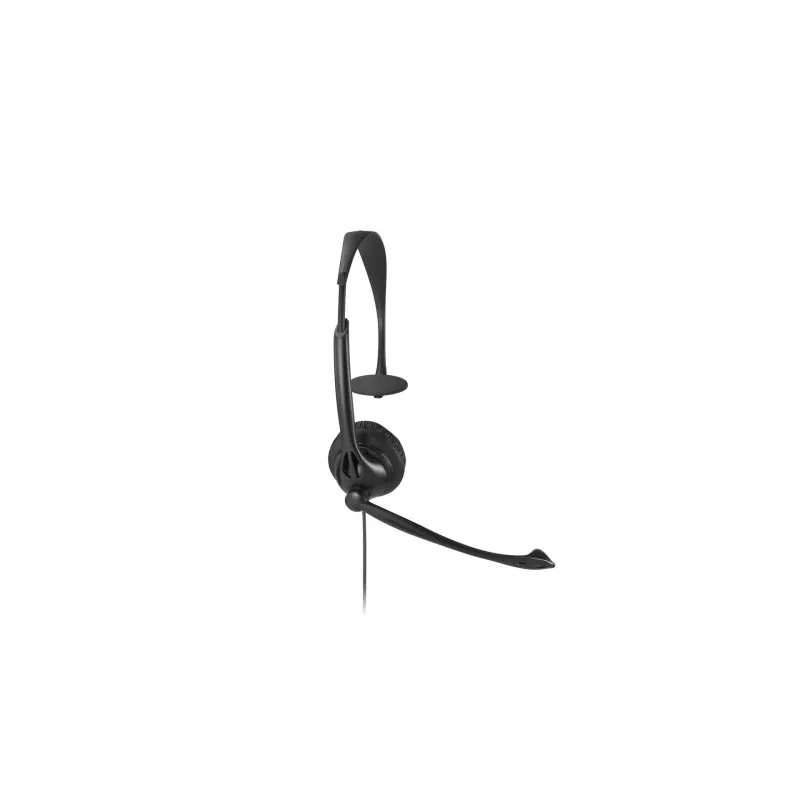 Cuffia USB mono Kensington con controlli inline, con filo, ufficio/call center, cuffia, nero