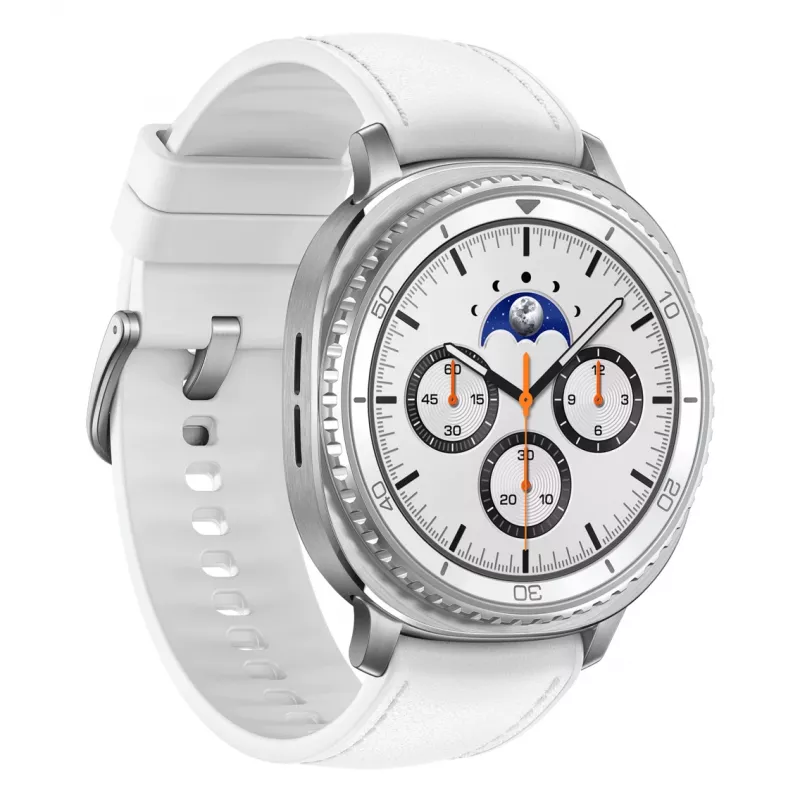 Samsung Galaxy Watch 8 Classic 3,3 cm (1,3 inch) AMOLED 46 mm digitale 438 x 438 pixel touchscreen argento WLAN GPS (satellitare)