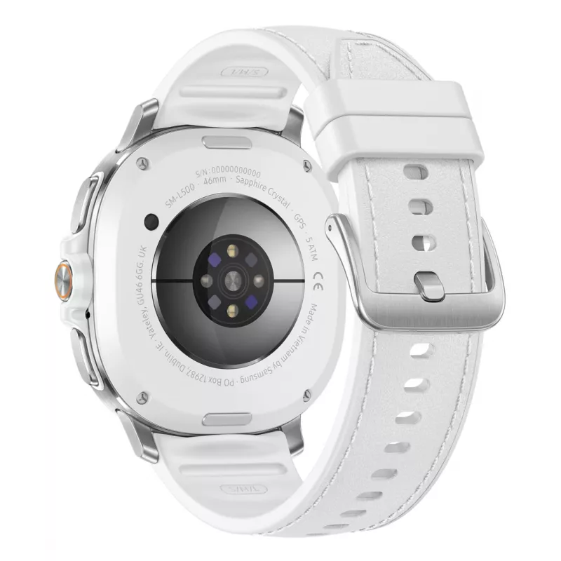 Samsung Galaxy Watch 8 Classic 3,3 cm (1,3 inch) AMOLED 46 mm digitale 438 x 438 pixel touchscreen argento WLAN GPS (satellitare)