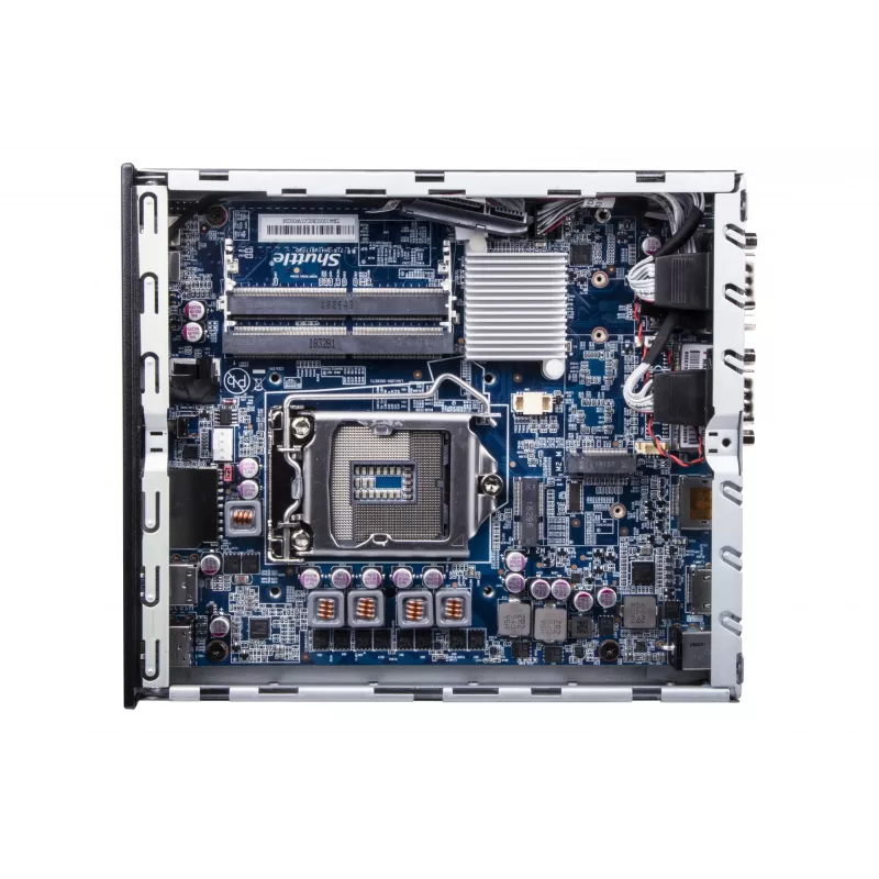 Shuttle PC slim DH610 , S1700, 1x HDMI, 2x DP , 1x 2,5 pollici, 2x M.2, 2x LAN (Intel 1G + 2.5G), 2x COM, funzionamento continuo 24/7, incl. VESA