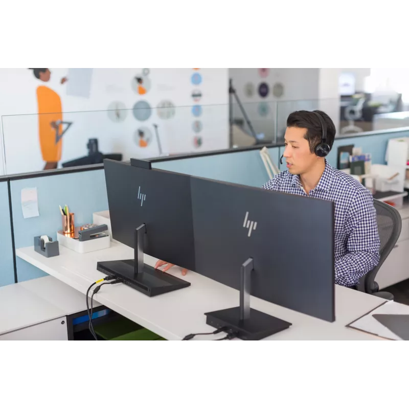 HP UC Wireless Duo Headset, senza fili, ufficio/call center, 310 g, cuffie, nero
