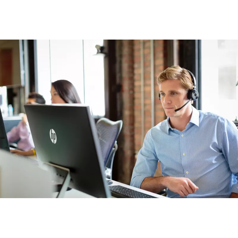 HP UC Wireless Duo Headset, senza fili, ufficio/call center, 310 g, cuffie, nero