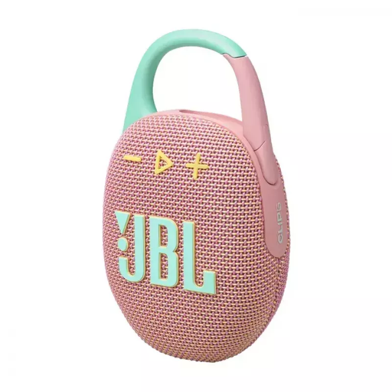 JBL Clip 5 speaker Bluetooth portatile, rosa