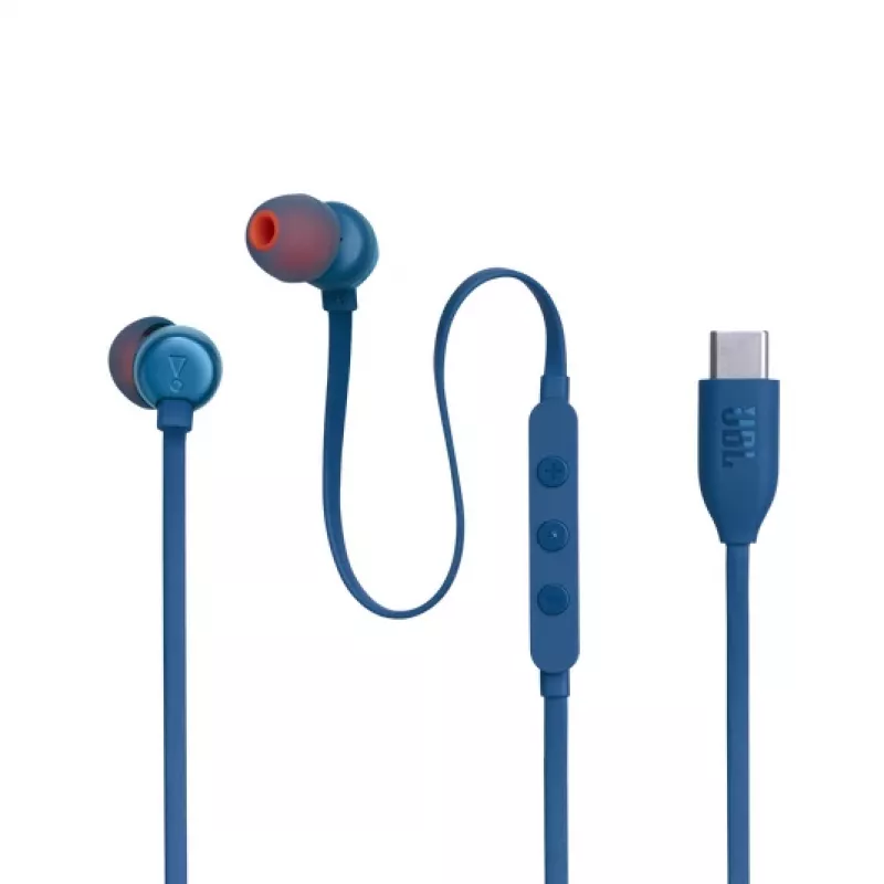 JBL Tune 310C USB Headset Con filo In-ear Chiamate/Musica USB Type-C Blu