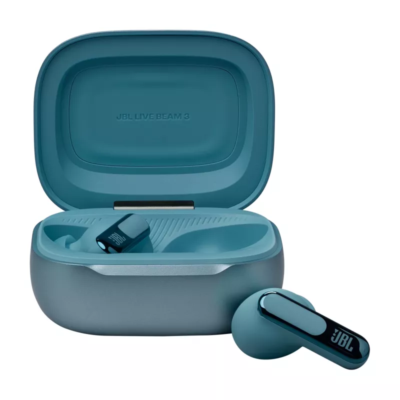 JBL Live Beam 3 Headset Wireless In-Ear Chiamate/Musica/Sport/Quotidiano Bluetooth Blu